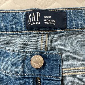 Gap High Rise Wide Leg Denim Jeans size 10/30R